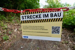 Strecke im Bau